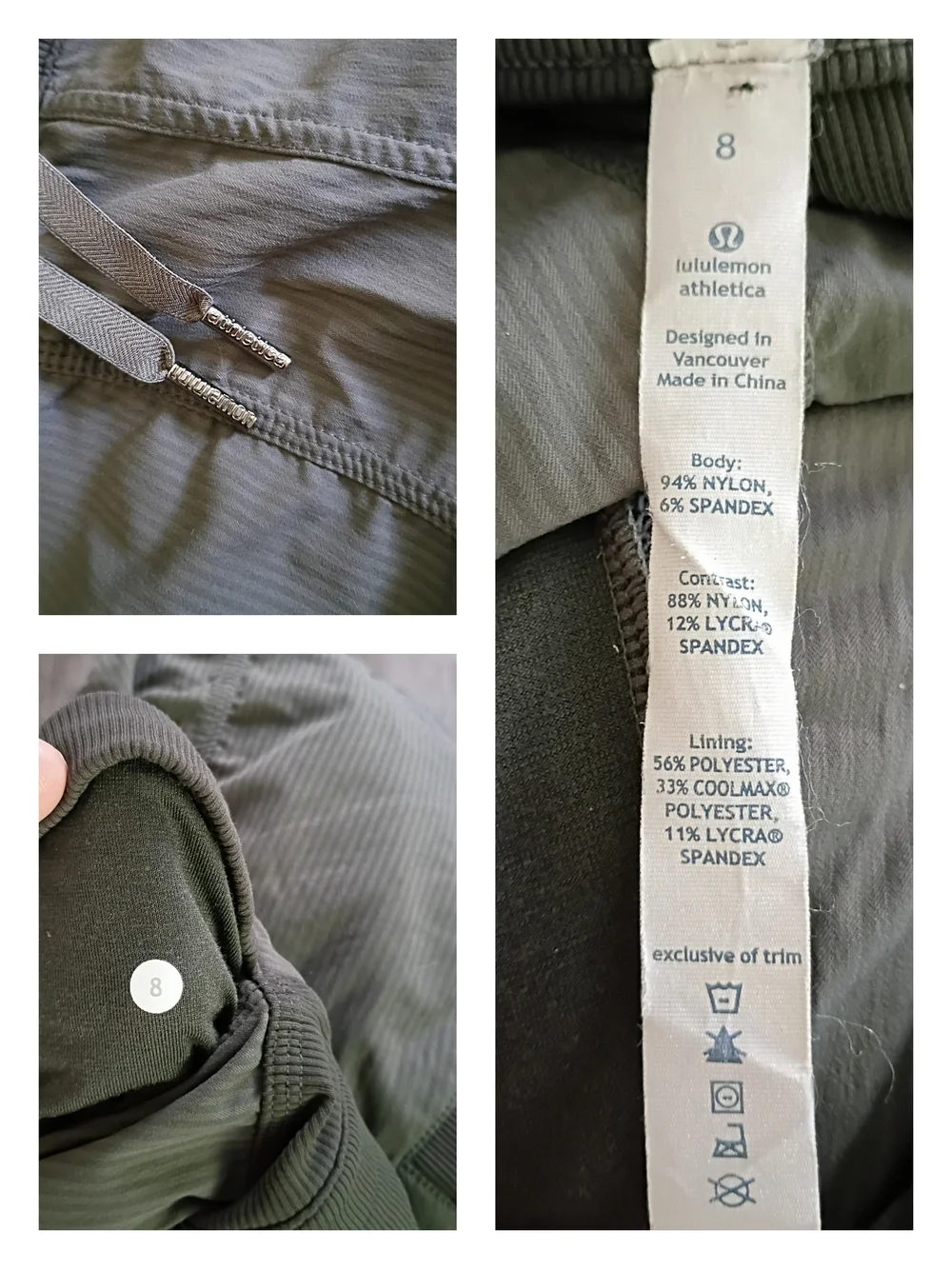 lululemon athletica Olive Green Dance Studio Capri - Picture 3 of 3